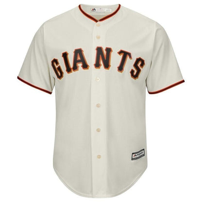 Madison Bumgarner San Francisco Giants Majestic Big And Tall Official Cool Base Player Jersey - Cream