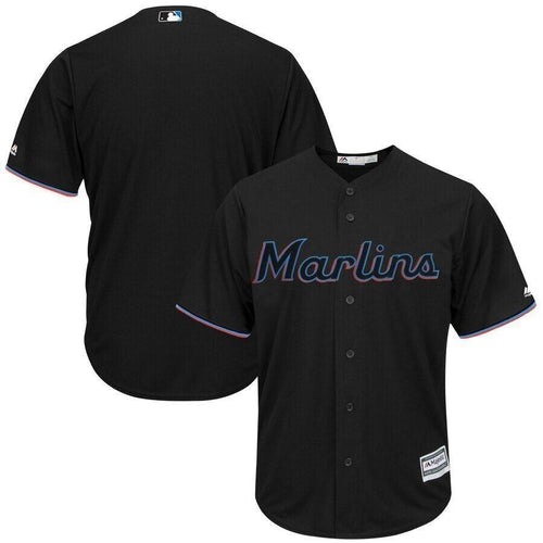 Miami Marlins Majestic Alternate 2019 Official Cool Base Team Jersey Black 2019
