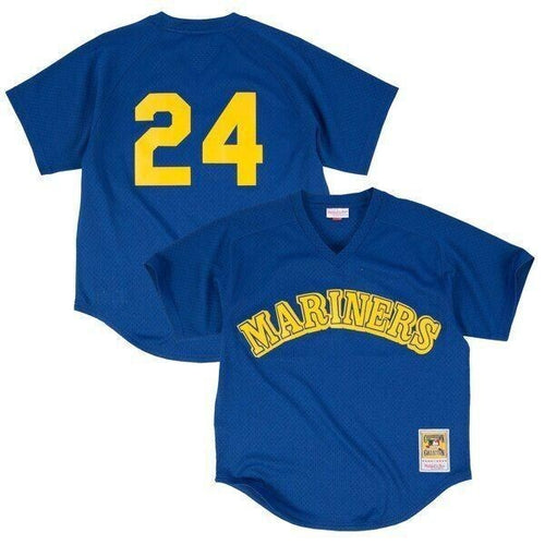Ken Griffey Jr. Seattle Mariners Cooperstown Mesh Batting Practice Jersey Royal 2019