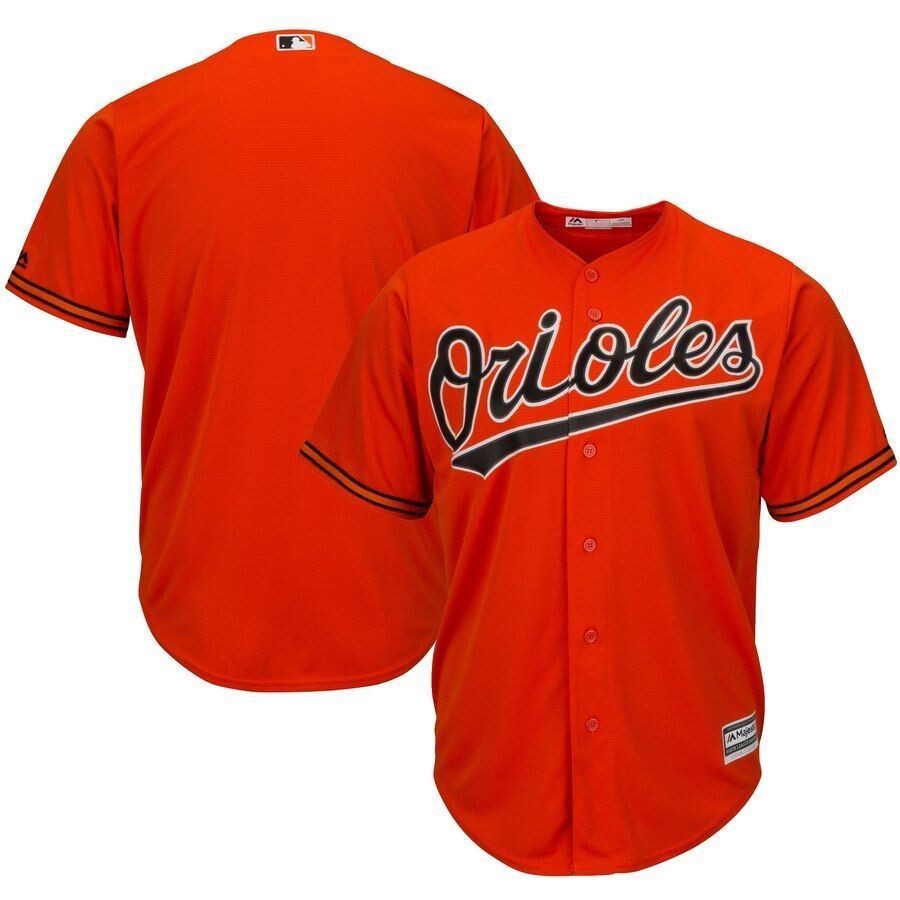 Baltimore Orioles Majestic Official Cool Base Team Jersey Orange 2019