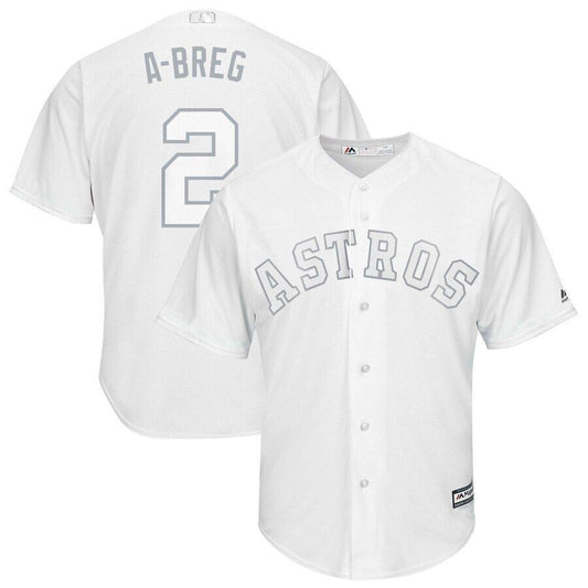 Alex Bregman A-Breg Houston Astros Majestic 2019 Players Weekend Player Jersey White 2019