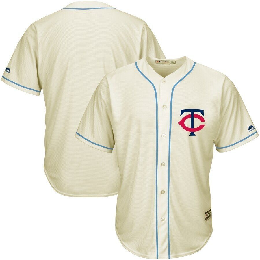 Minnesota Twins Majestic Cool Base Ivory Fashion Team Jersey Cream 2019