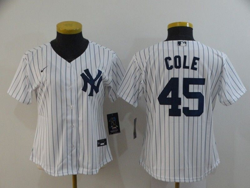 New York Yankees Gerrit Cole #45 2020 Mlb White Womens Jersey