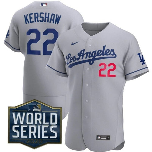 Los Angeles Dodgers Clayton Kershaw #22 2020 Mlb White Jersey