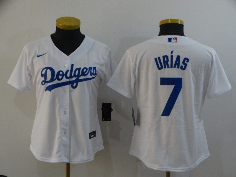 Los Angeles Dodgers Julio Urias #7 2020 Mlb White Womens Jersey