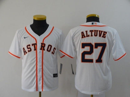 Houston Astros Jose Altuve #27 2020 Mlb White Jersey