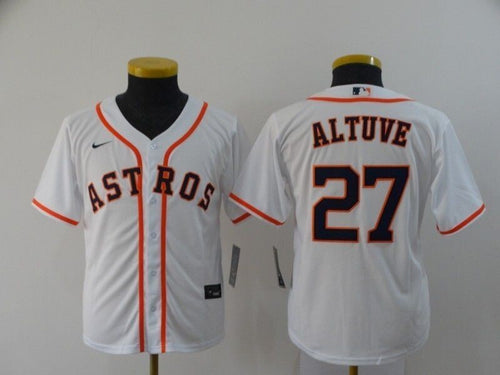 Houston Astros Jose Altuve #27 2020 Mlb White Jersey