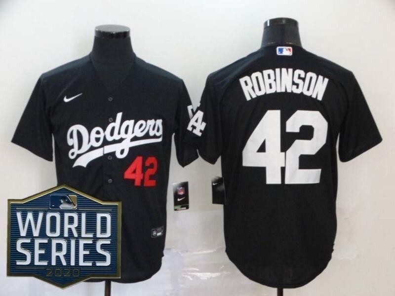 Los Angeles Dodgers Jackie Robinson #42 2020 MLB Black Jersey