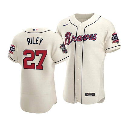 Atlanta Braves Austin Riley #27 2021 Mlb All-Star Game Patch Alternate Jersey Cream