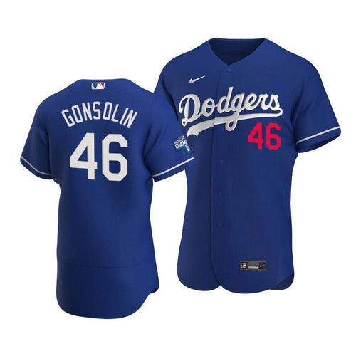 Men'S Los Angeles Dodgers Tony Gonsolin #46 2020 World Series Champions  Alternate Jersey Royal
