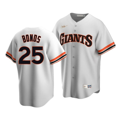 Men'S San Francisco Giants Barry Bonds #25 Cooperstown Collection White Home Jersey