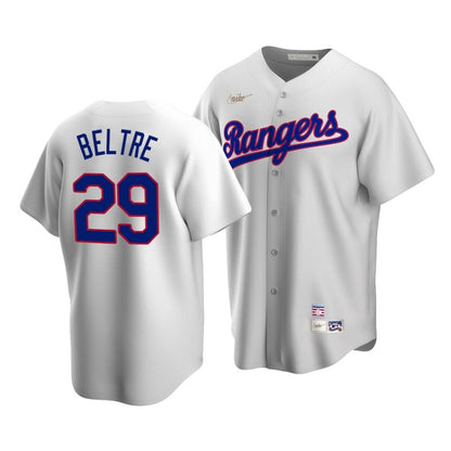 Men'S Texas Rangers Adrian Beltre #29 Cooperstown Collection White Home Jersey