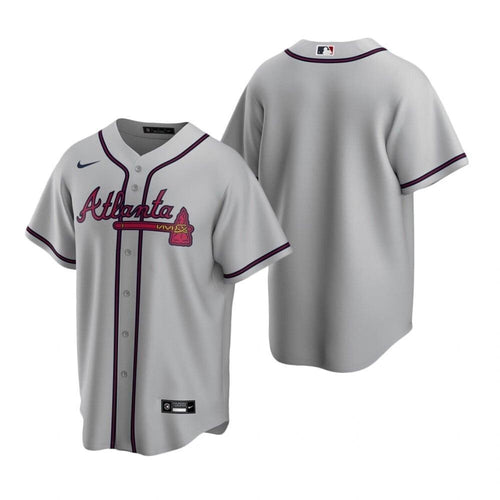 Mens Atlanta Braves Mlb Team 2020 Alternate Gray Jersey Gift For Braves Fans Baseball Fans