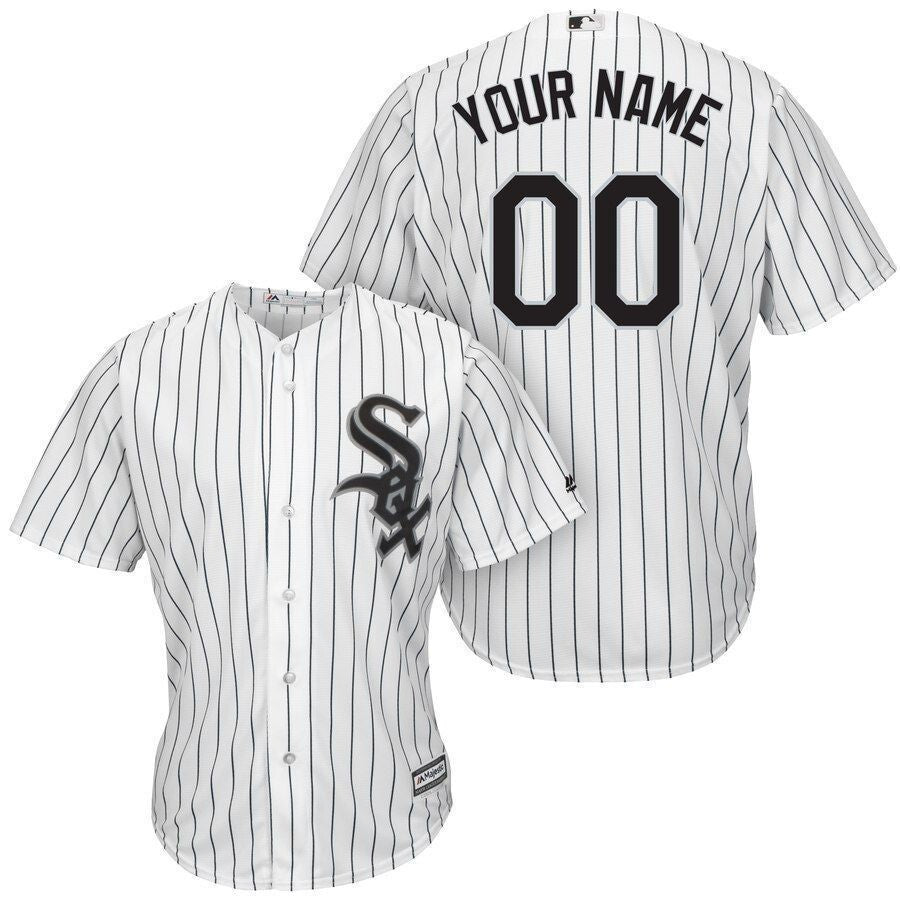 Chicago White Sox Majestic Cool Base Custom Jersey Jersey White/Black 2021