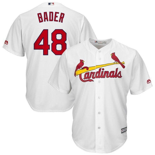 Harrison Bader St. Louis Cardinals Majestic Home Official Cool Base Jersey White 2019