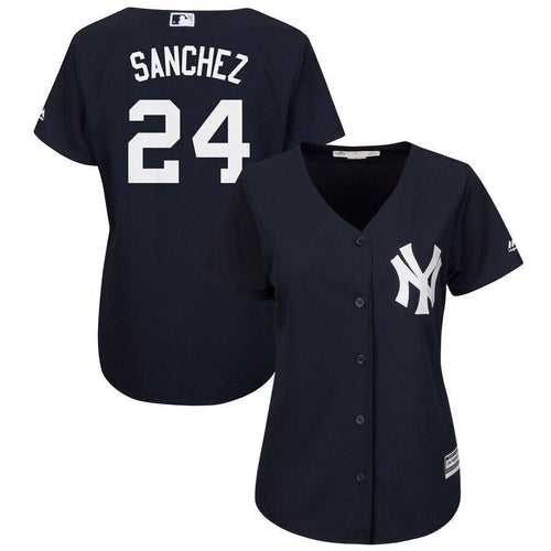Gary Sanchez New York Yankees Majestic Womens Fashion Cool Base Player Jersey Jersey Navy 2021