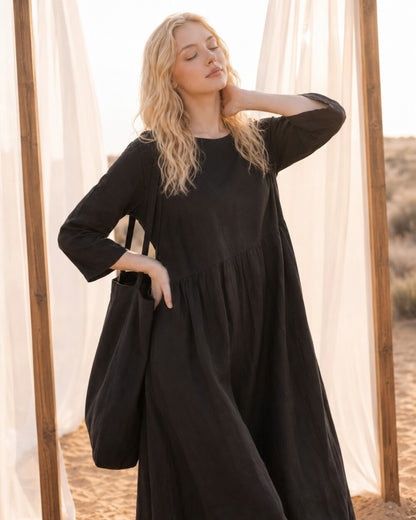 Sabine Linen Dress