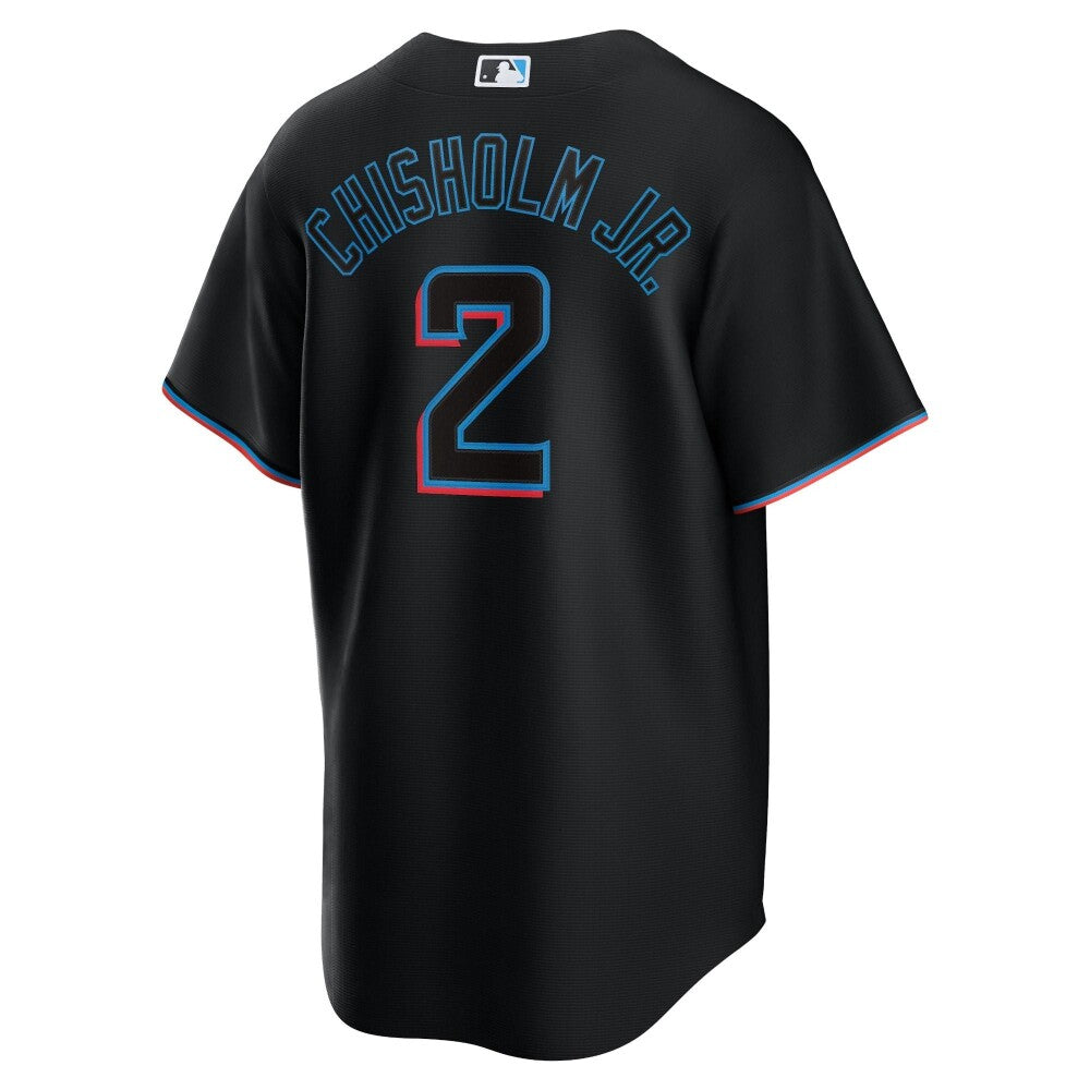 Jazz Chisholm Jr. Miami Marlins Nike Replica Replica Alternate Replica Player Jersey - Black