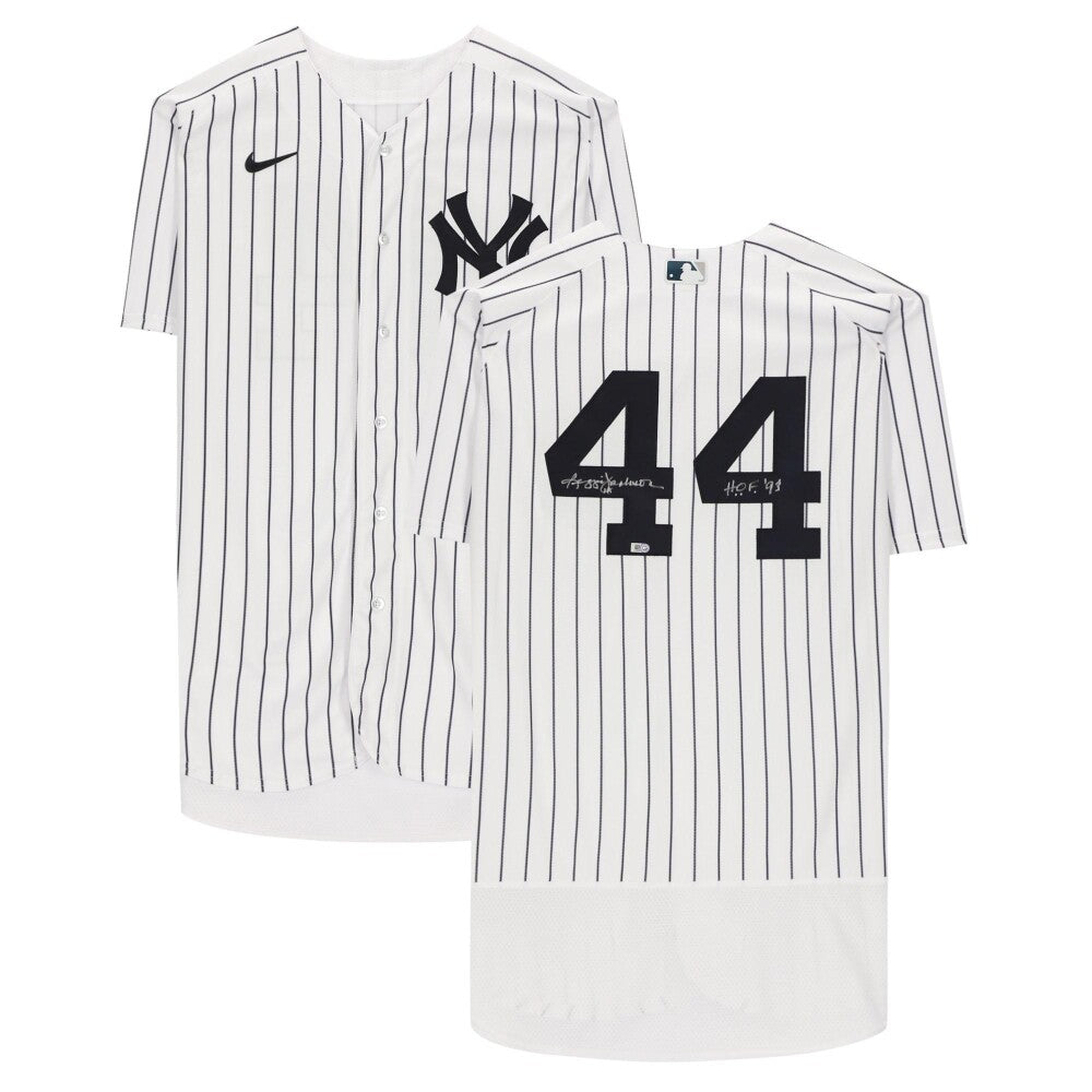 Reggie Jackson New York Yankees Fanatics  Autographed White Nike Replica Replica Replica  Jersey with "HOF 93" Inscription