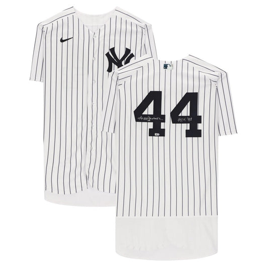 Reggie Jackson New York Yankees Fanatics  Autographed White Nike Replica Replica Replica  Jersey with "HOF 93" Inscription