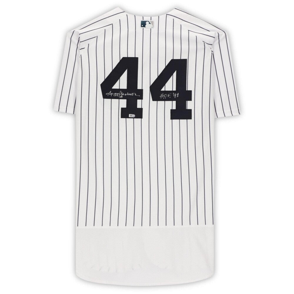 Reggie Jackson New York Yankees Fanatics  Autographed White Nike Replica Replica Replica  Jersey with "HOF 93" Inscription