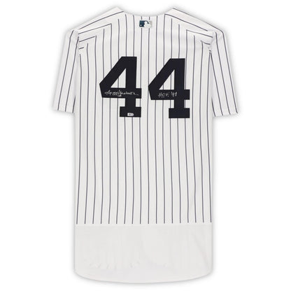 Reggie Jackson New York Yankees Fanatics  Autographed White Nike Replica Replica Replica  Jersey with "HOF 93" Inscription