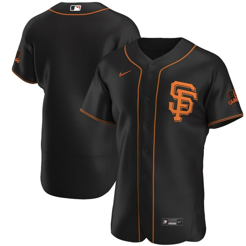 Men'S San Francisco Giants Black Alternate Logo Team Baseball Jersey Mlb Baseball Jersey702