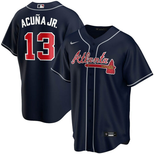 Atlanta Braves Ronald AcuA Jr. Navy Alternate Player Baseball Jersey Mlb Baseball Jersey150