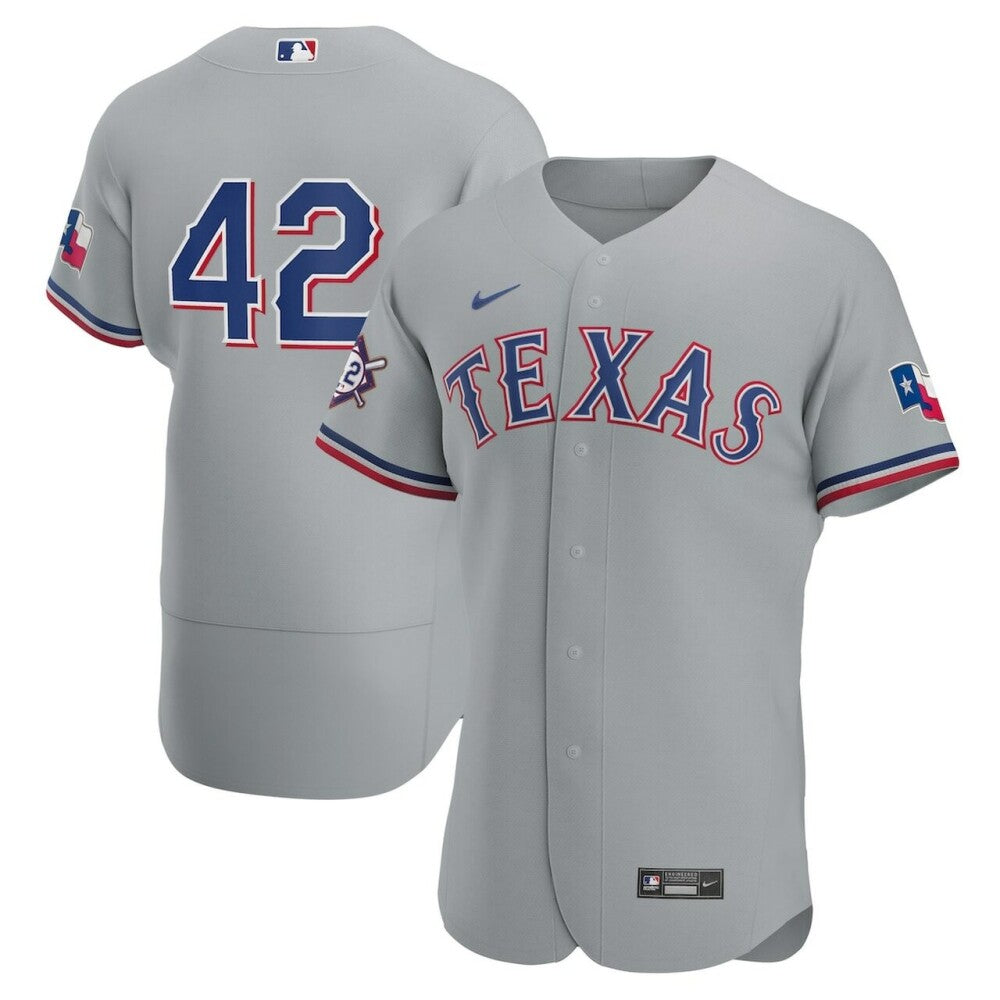 Men'S Texas Rangers Gray Road Jackie Robinson Day Baseball Jersey Mlb Baseball Jersey1387
