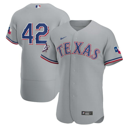 Men'S Texas Rangers Gray Road Jackie Robinson Day Baseball Jersey Mlb Baseball Jersey1387
