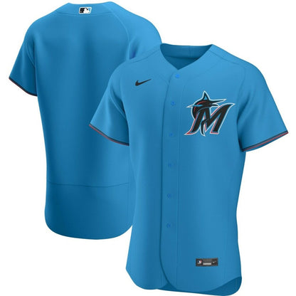 Men'S Miami Marlins Blue Alternate Team Baseball Jersey Mlb Baseball Jersey841
