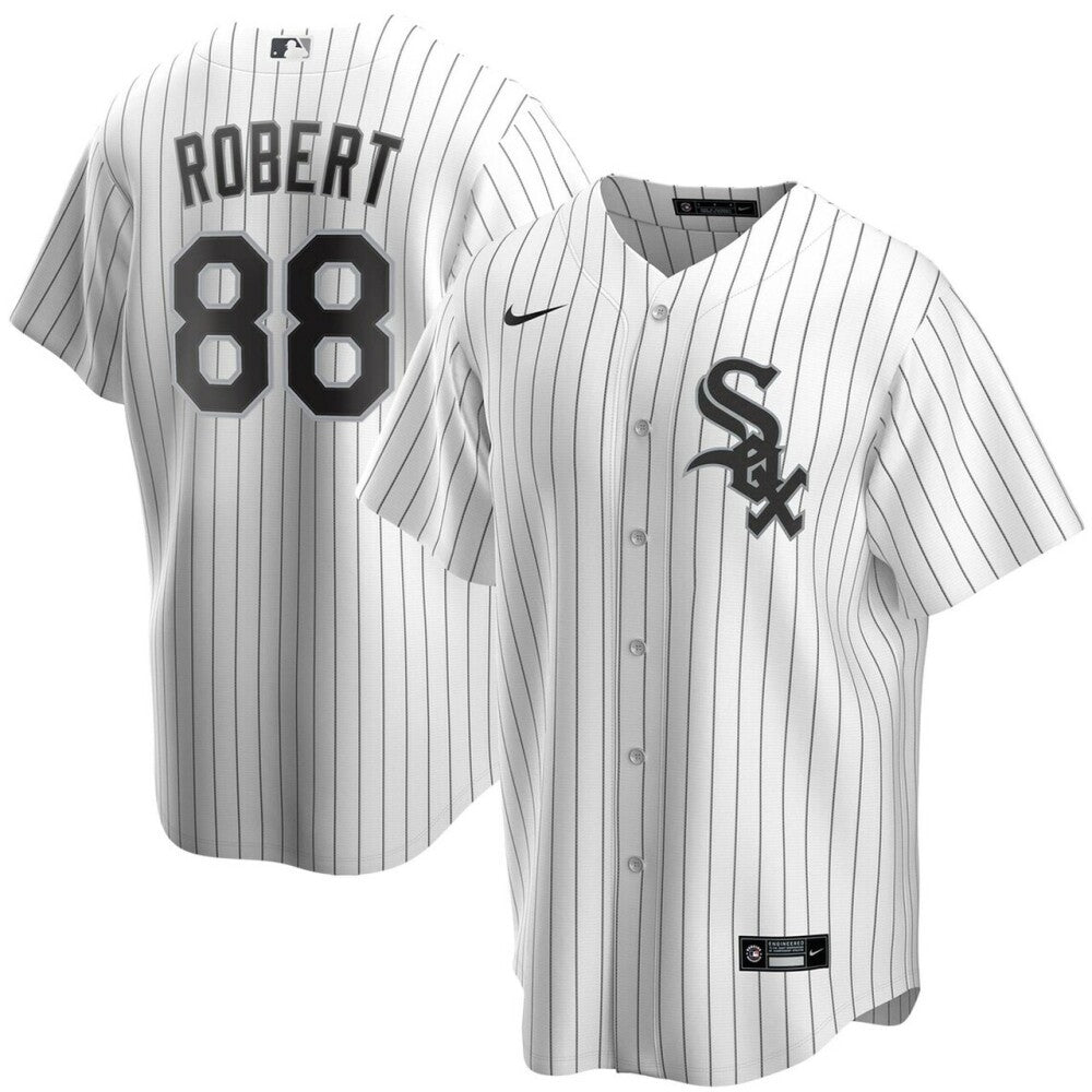 Men'S Chicago White Sox Luis Robert White Player Name Baseball Jersey Mlb Baseball Jersey115