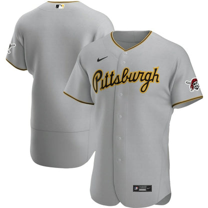 Men'S Pittsburgh Pirates Gray Road Team Baseball Jersey Mlb Baseball Jersey867