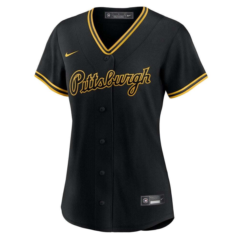 Pittsburgh Pirates Nike Replica Replica Replica Women's Alternate Replica Team Script Jersey - Black