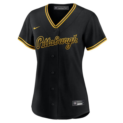 Pittsburgh Pirates Nike Replica Replica Replica Women's Alternate Replica Team Script Jersey - Black